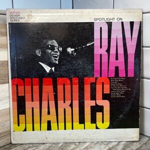 Ray Charles Spotlight on Ray Charles LP Jacket Art Work ONLY No Vinyl Vintage
